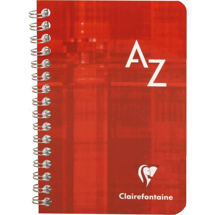 CLAIREFONTAINE Carnet d'adresse (9.5 cm x 14 cm, Carreaux)