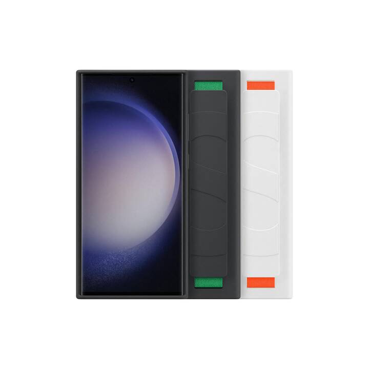 SAMSUNG Backcover Silicon Grip (Galaxy S23 Ultra, Blanc)