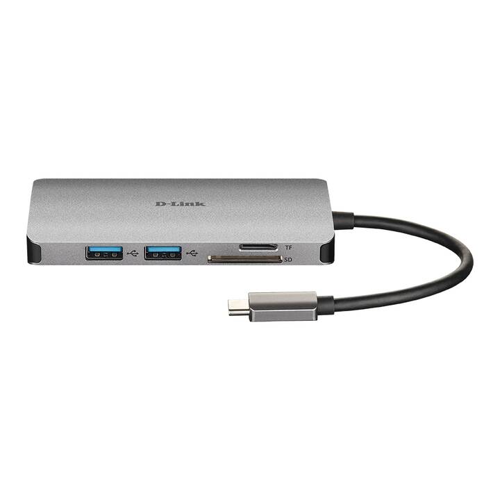 D-LINK DUB-M810 (8 Ports, HDMI, USB Type-A, RJ-45, USB Type-C)