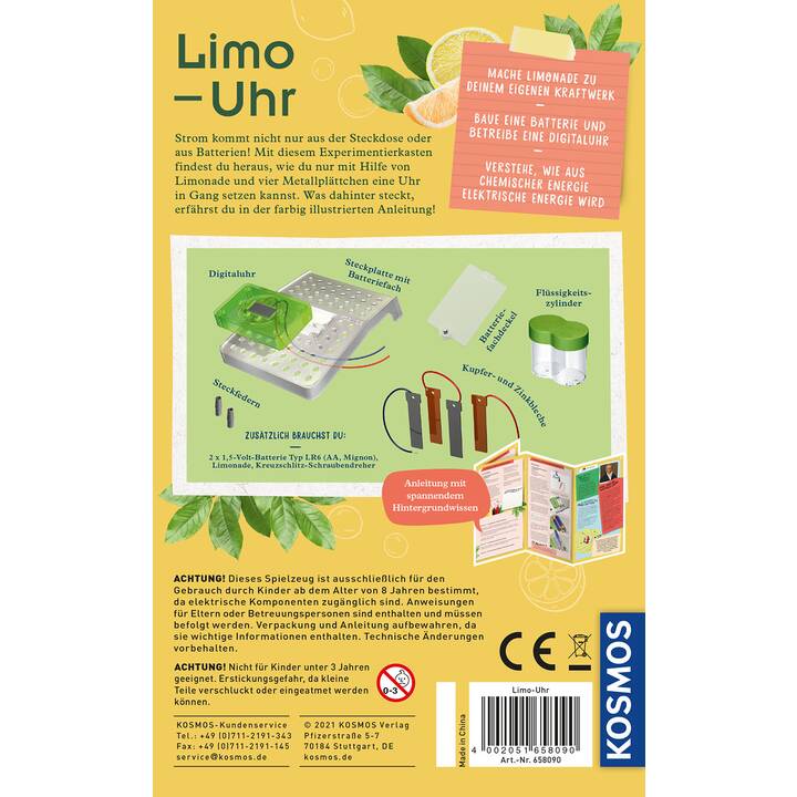 KOSMOS Limo-Uhr Experimentierkasten (Elektronik und Energie)