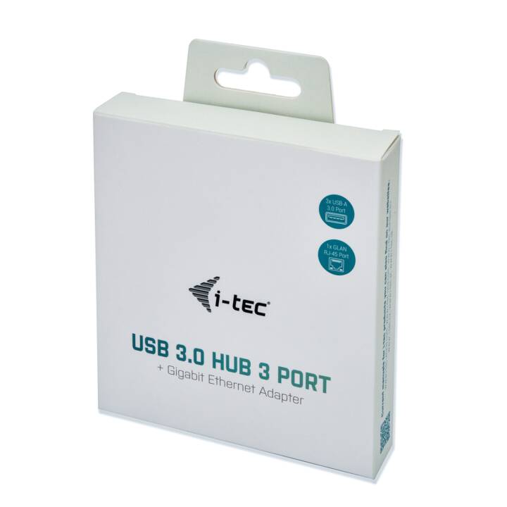 I-TEC USB 3.0 hub a 3 porte in metallo a 3 porte I-TEC USB 3.0