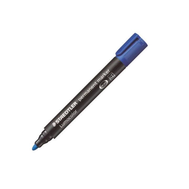 STAEDTLER Pennarello indelebile Lumocolor 352/350 (Blu, 1 pezzo)