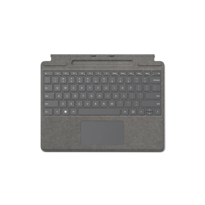 MICROSOFT Surface Pro Signature + Slim Pen 2 Type Cover / Tablet Tastatur (13", Surface Pro 8, Surface Pro 9, Surface Pro X, Platinum)