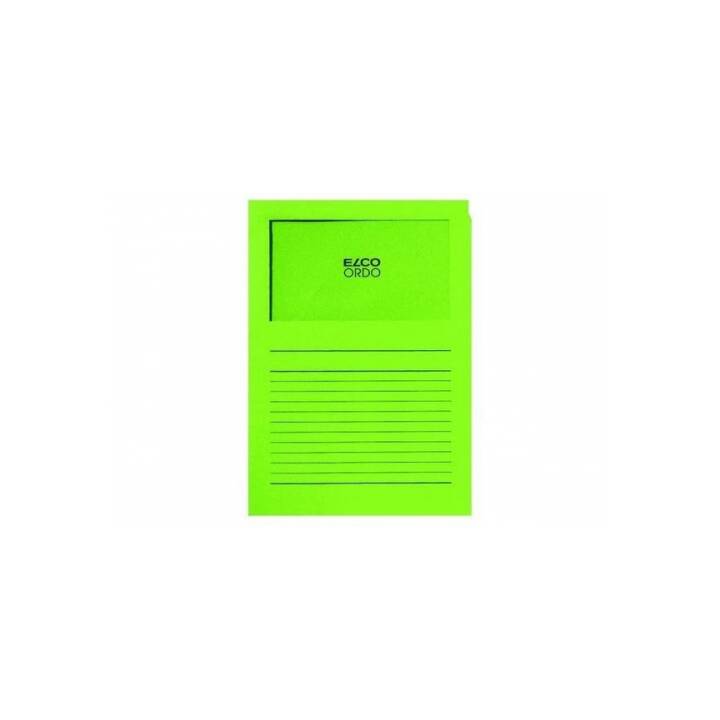 ELCO Cartellina trasparente Ordo (Verde, A4, 100 pezzo)
