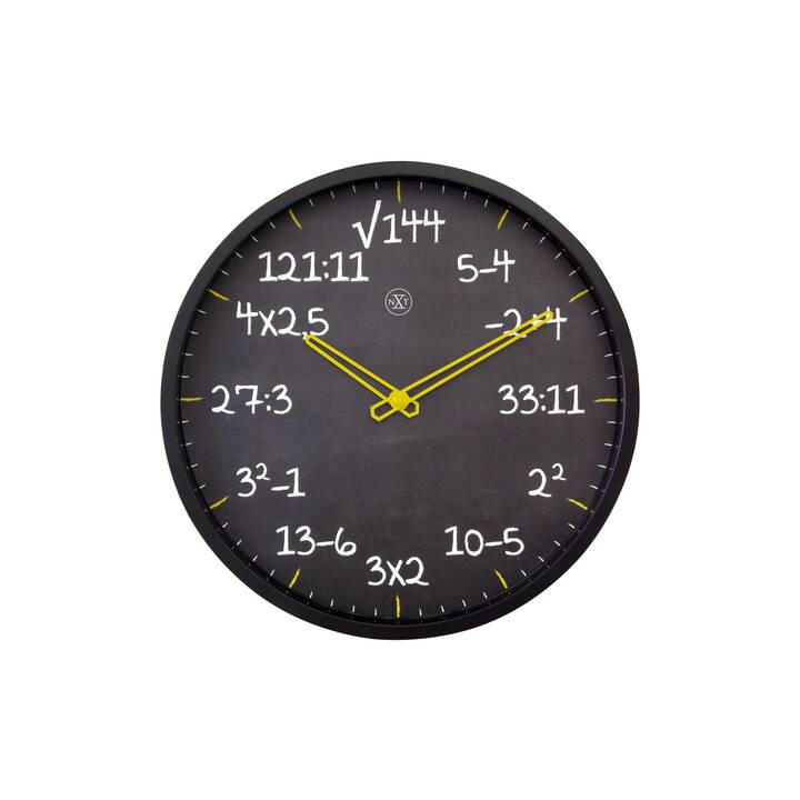 NEXTIME Maths Orologio da parete (Analogico, 30 cm)