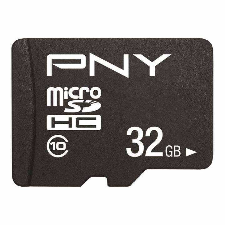 PNY TECHNOLOGIES MicroSDHC Performance Plus (Class 10, 32 Go, 100 Mo/s)