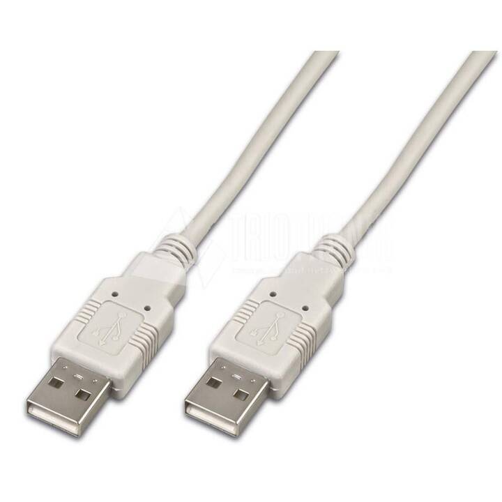 WIREWIN Câble USB (USB 2.0 de type A, USB 2.0 de type A, 3 m)