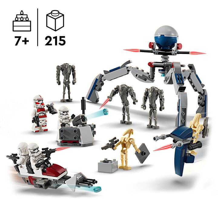 LEGO Star Wars Pack de combat des Clone Troopers et Droïdes de combat (75372)
