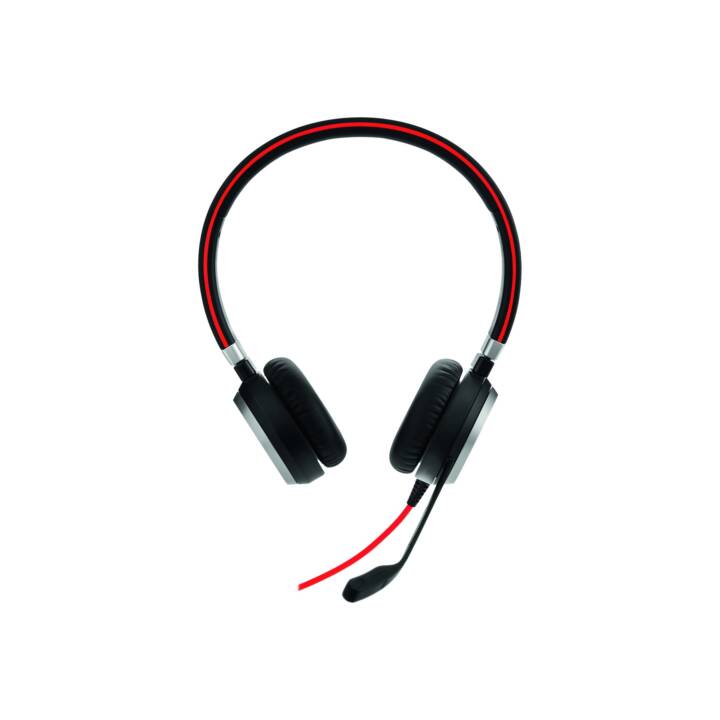 JABRA Office Headset Evolve 40 (On-Ear, Kabel, Schwarz)