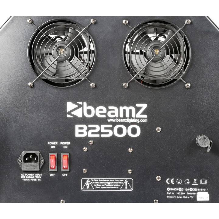 BEAMZ B2500 Machine à bulles (100 W, Gris)