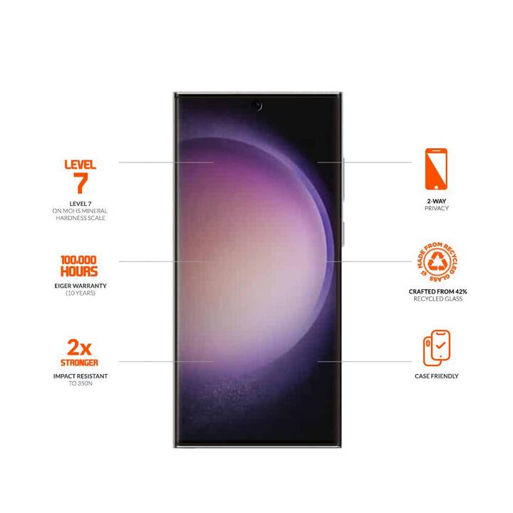 EIGER Displayschutzglas Privacy (Galaxy S24 Ultra)