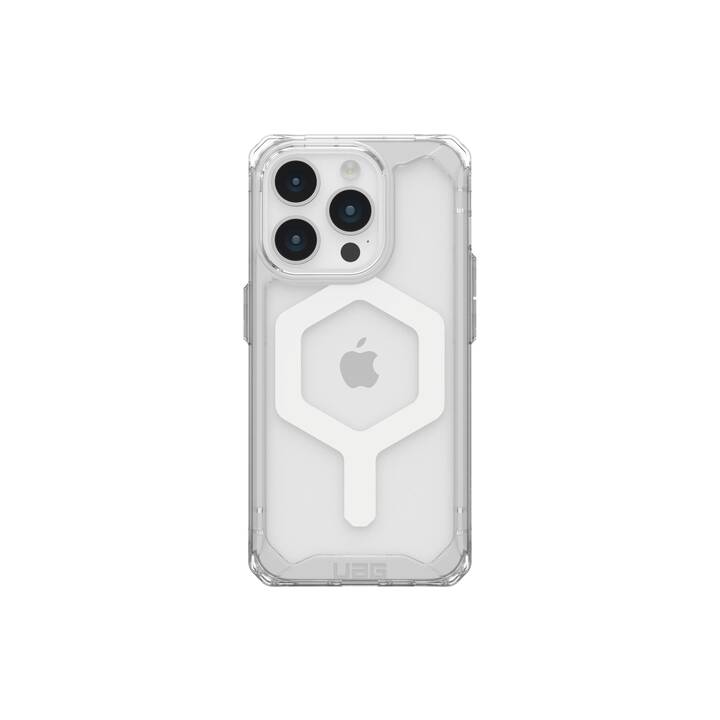 URBAN ARMOR GEAR Backcover Plyo (iPhone 15 Pro, Ohne Motiv, Transparent, Weiss)