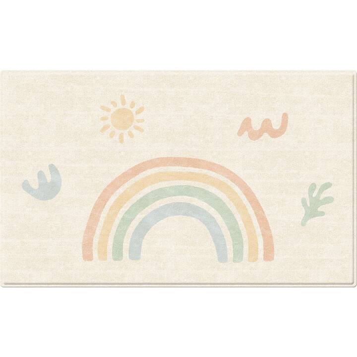 DWINGULER Tappeto per bambino Rainbow & Nordic (Lavorato, 140 x 230 cm)