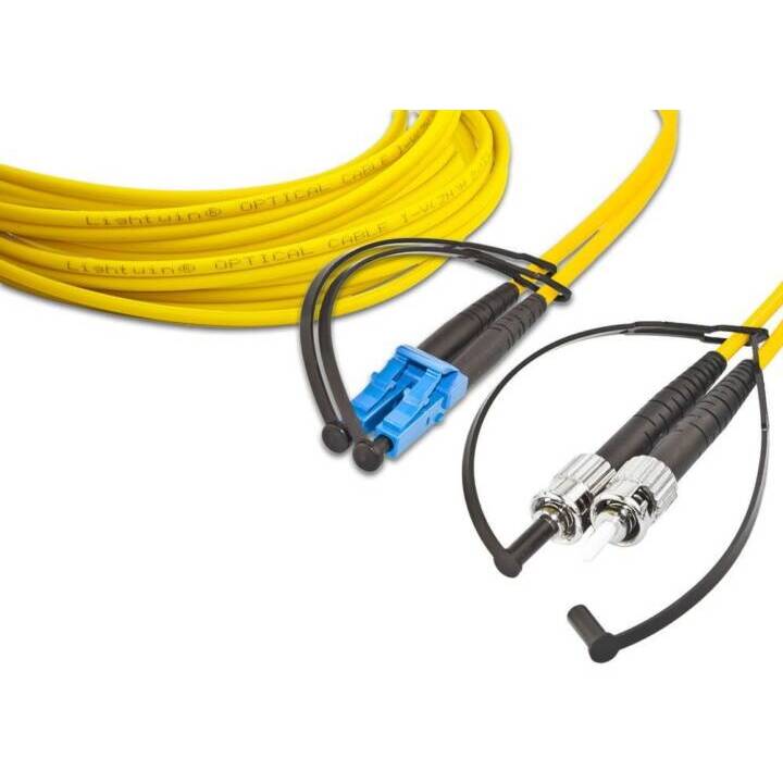 LIGHTWIN Netzwerkkabel (ST Single-Modus, LC Single-Modus, 3 m)