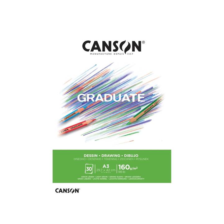 CANSON Papier pour peinture Graduate (A3)