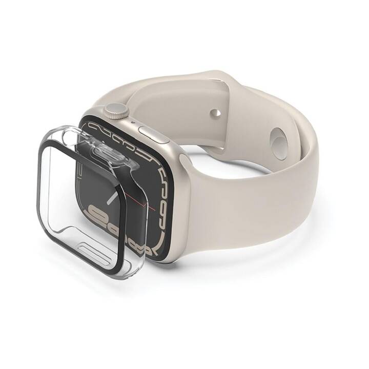 BELKIN TemperedCurve 2-in1 Schutzhülle (Apple Watch 40 mm / 41 mm, Transparent, Klar)