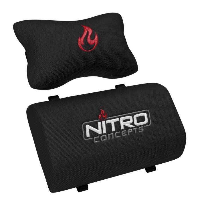 NITRO CONCEPTS Gaming Chaise S300 (Noir, Rouge)