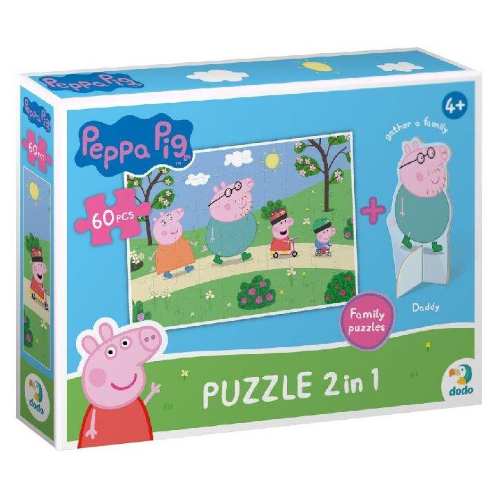 DODO Peppa Pig Tiere Puzzle (60 Stück)