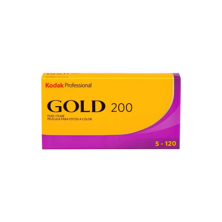KODAK 120 - Professional Gold 200 - 5x Analogfilm (6 cm)
