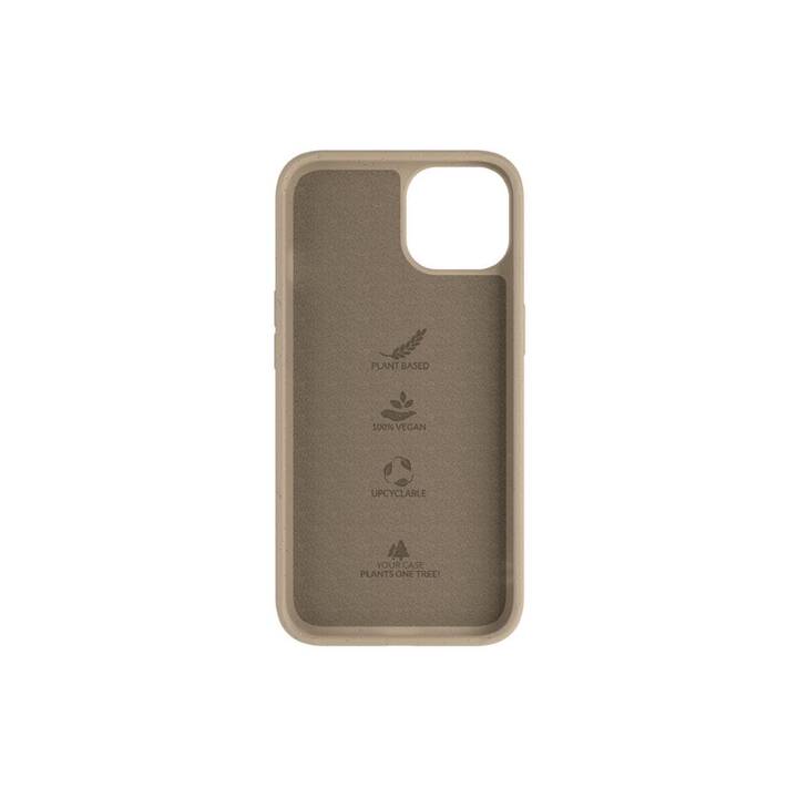 WOODCESSORIES Backcover MagSafe  (iPhone 14, Einfarbig, Braun, Taupe, Graubraun)