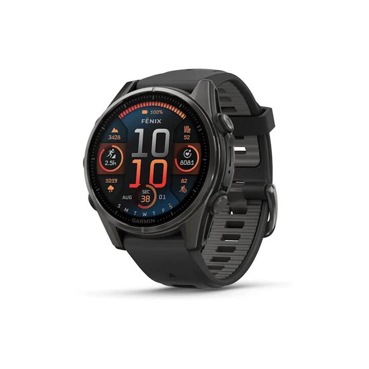 gmfxy① GARMIN Fenix 8 (43 mm, One Size, Schwarz) - Interdiscount