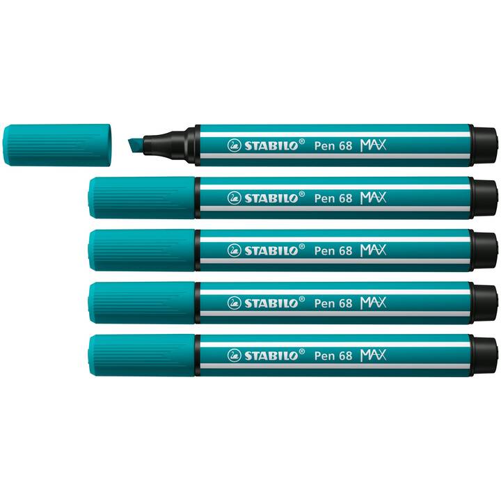STABILO Crayon feutre (Turquoise, 5 pièce)