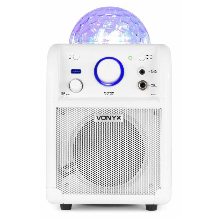 VONYX SBS50B Party Speaker  (50 W, Enceinte PA, Blanc)