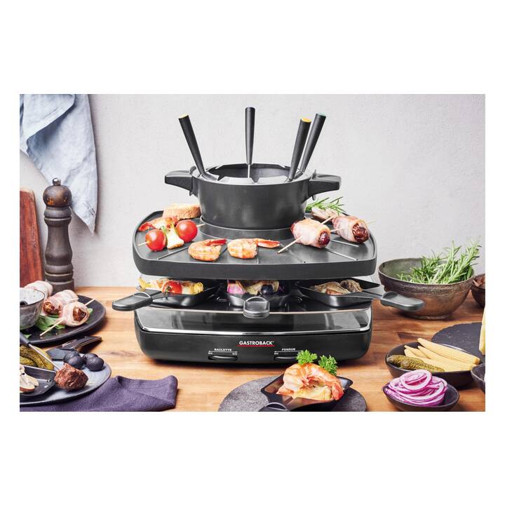 GASTROBACK Family & Friends 2 in 1 Set da raclette e fondue