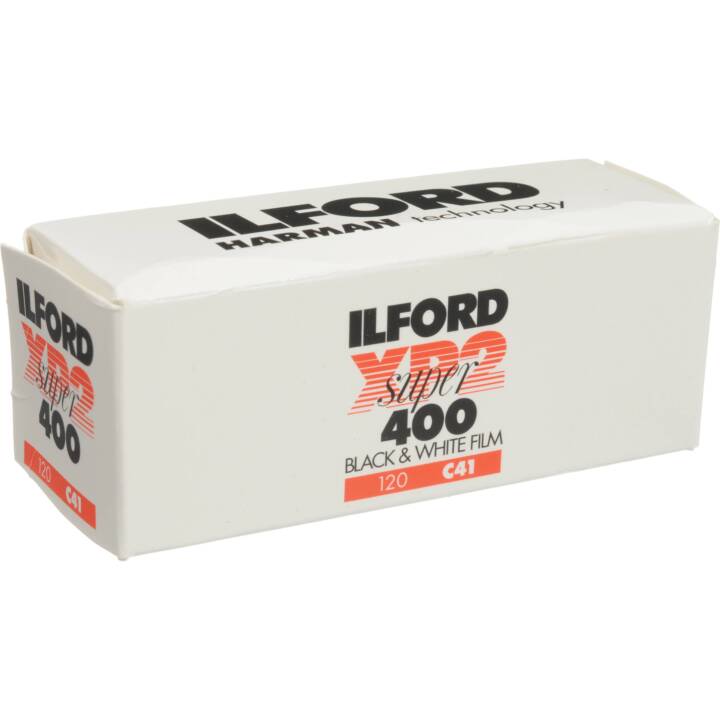 ILFORD IMAGING XP2 Super 400 Pellicule analogique (Rouleau de pellicule 120, Blanc, Noir)