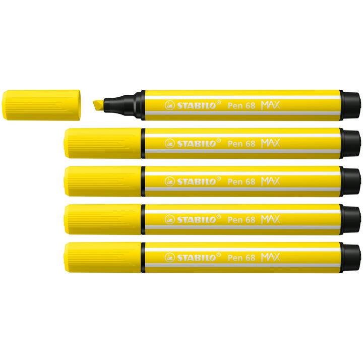 STABILO Crayon feutre (Jaune citron, Jaune, 1 pièce)
