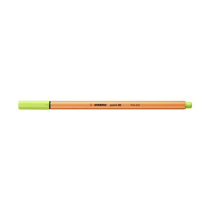 STABILO Point 88 Penna a fibra (Limetta, 1 pezzo)