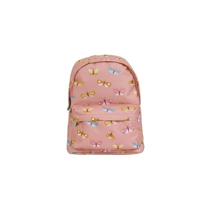 ALLC Kindergartenrucksack Butterflies (7 l, Pink)