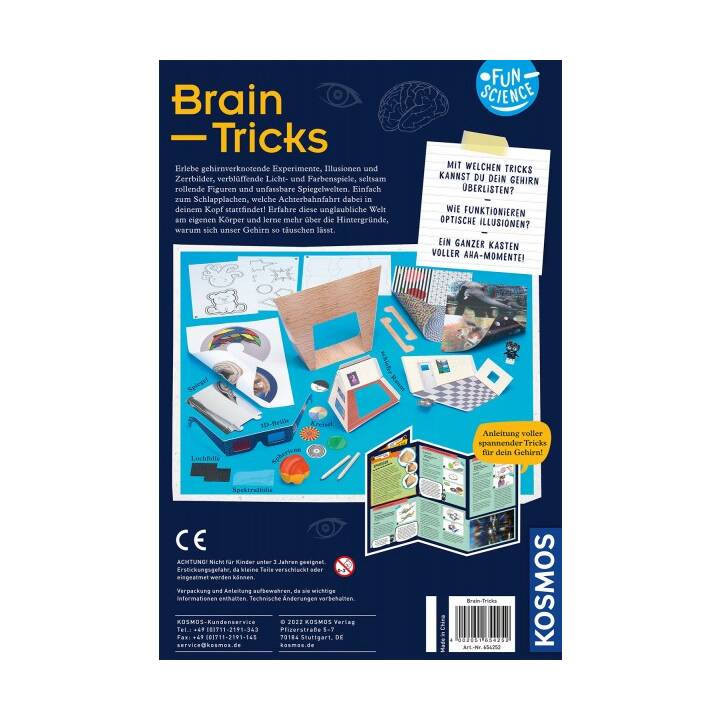 KOSMOS Fun Science Brain Tricks Coffret d'expérimentation (Tours de magie)