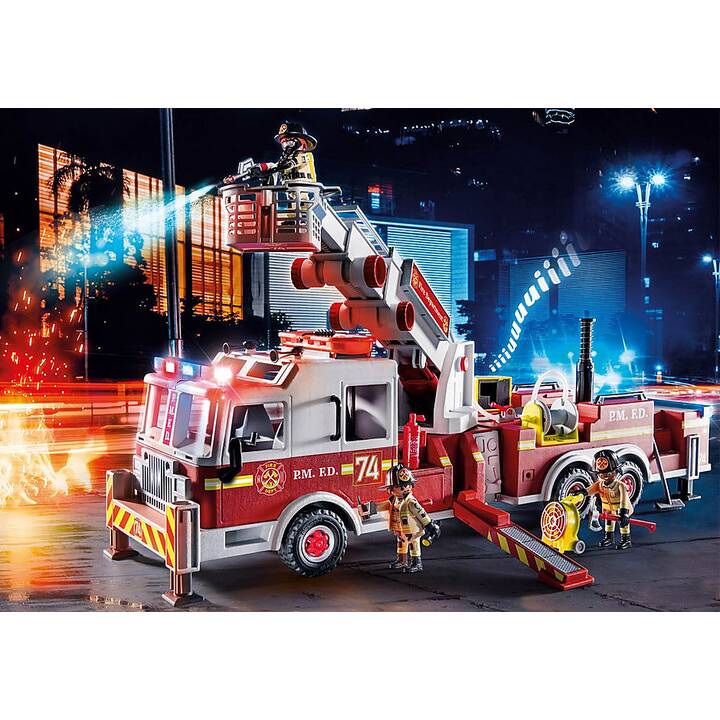 PLAYMOBIL City Action Camion de pompiers avec échelle (70935)
