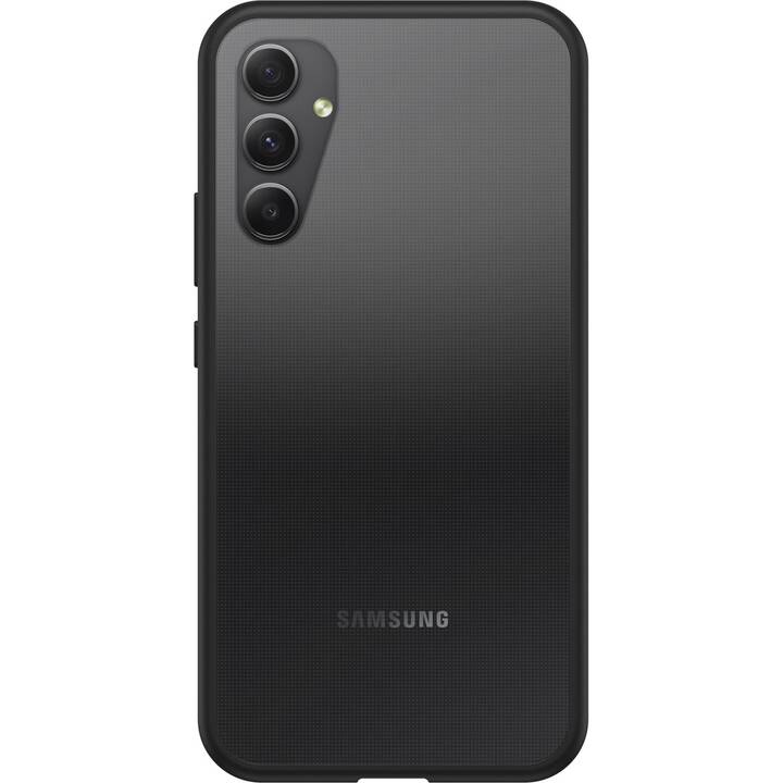 OTTERBOX Backcover React (Galaxy A34 5G, Brillant noir, Transparent, Noir)