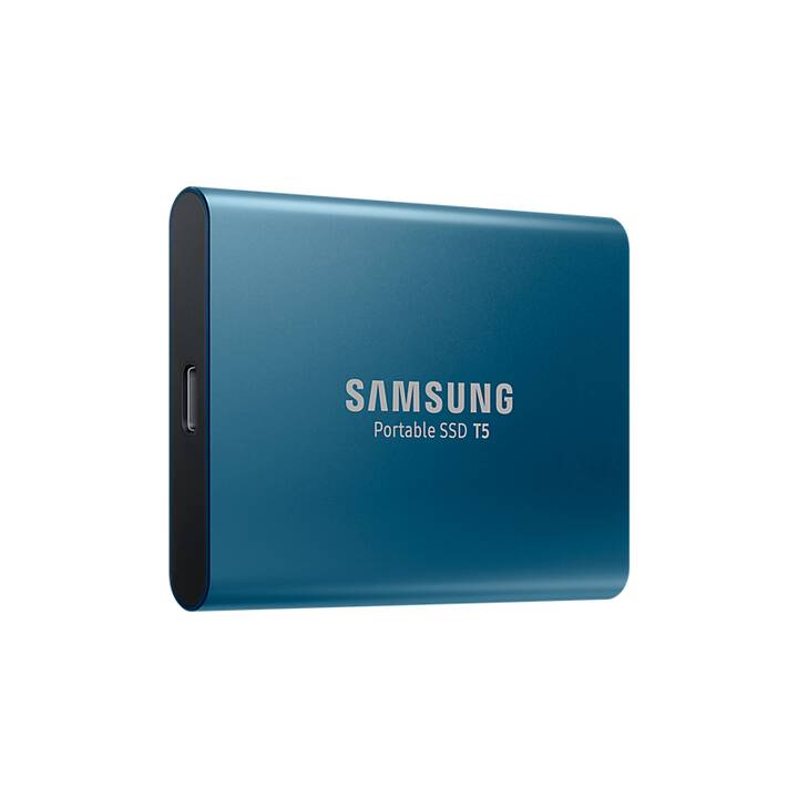 SAMSUNG Portable T5 (USB Typ-A, 500 GB, Blau)