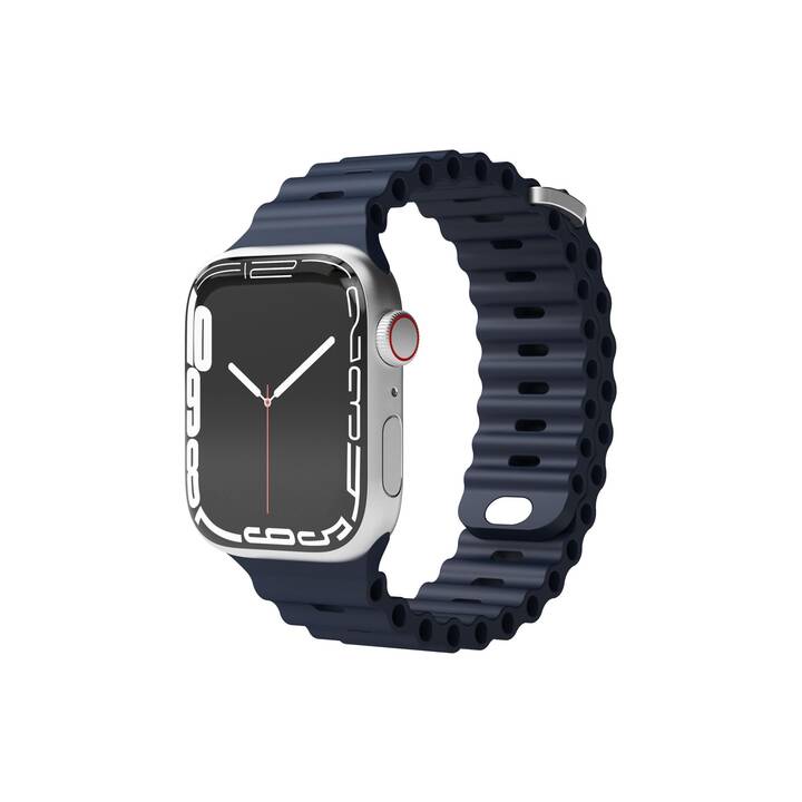 VONMÄHLEN Wave Armband (Apple Watch 45 mm / 42 mm / 49 mm / 44 mm, Blau)