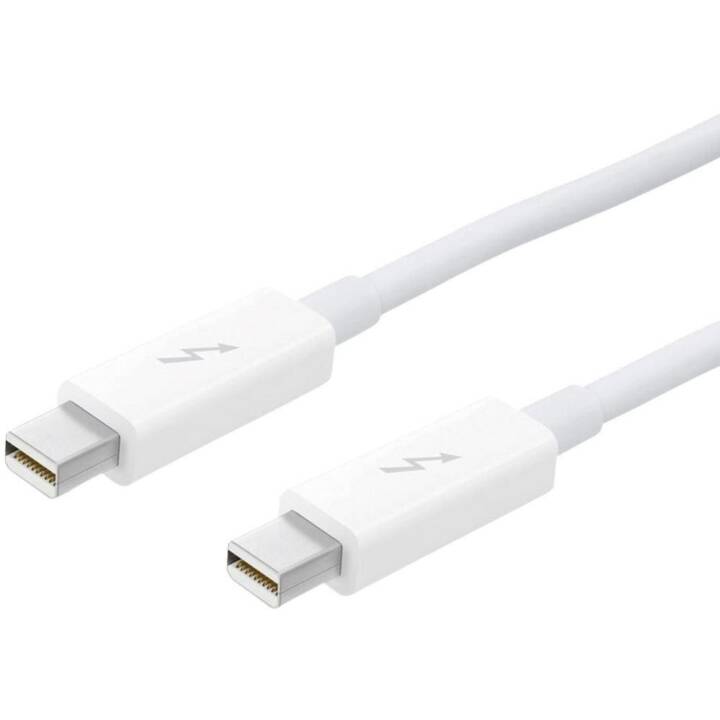 APPLE Câble de connexion (Thunderbolt, Thunderbolt, 0.5 m)