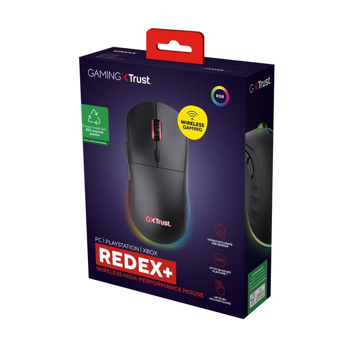 TRUST GXT 927 Redex+ Mouse (Senza fili, Gaming)