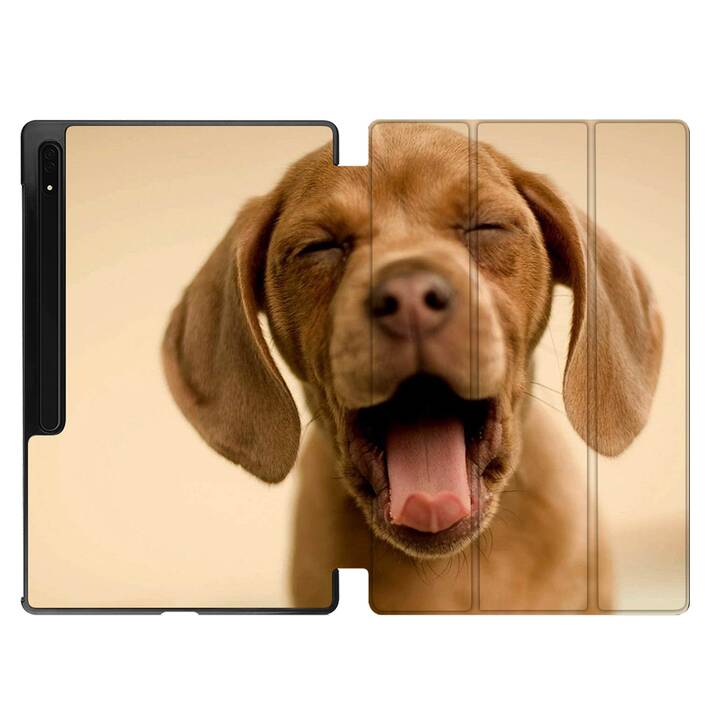 EG coque pour Samsung Galaxy Tab S8 Ultra 14.6" (2022) - Marron - Chiens
