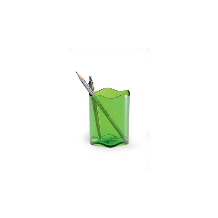 DURABLE Pot a crayons (Transparent, Vert)