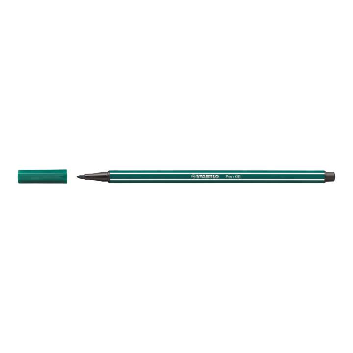 STABILO Pen 68 Crayon feutre (Bleu-vert, 1 pièce)
