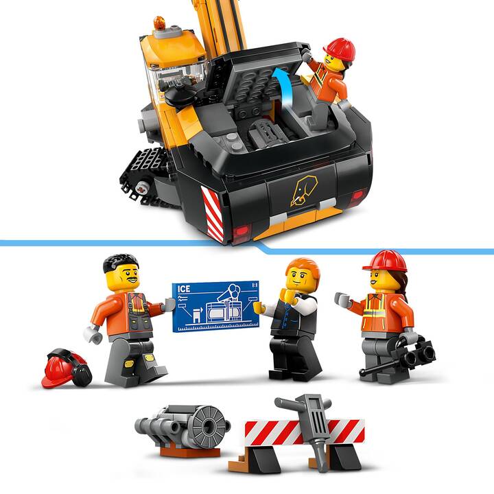 LEGO City La pelleteuse de chantier jaune (60420)