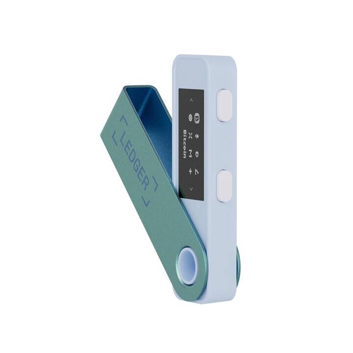 LEDGER Nano S Plus Crypto Wallet (Verde pastello, USB di tipo C)