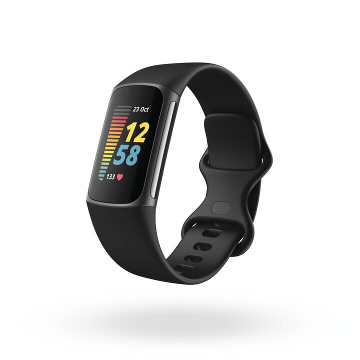 FITBIT Charge 5 (Taglia unica, Nero)