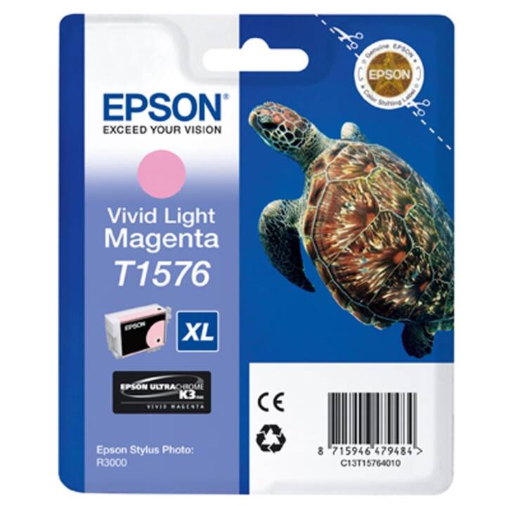 EPSON T1576 (Magenta, Light Magenta, Vivid Light Magenta, 1 pièce)