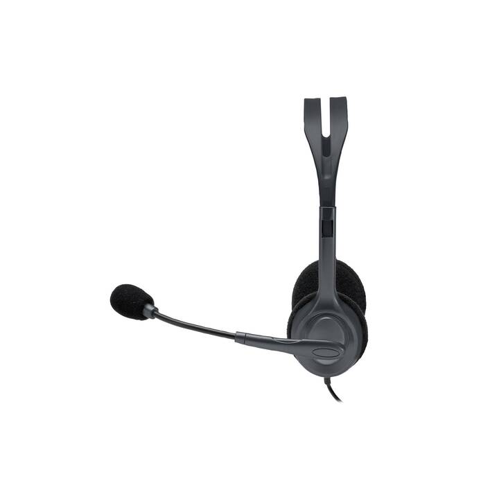 LOGITECH Office Headset H111 (On-Ear, Kabel, Schwarz)
