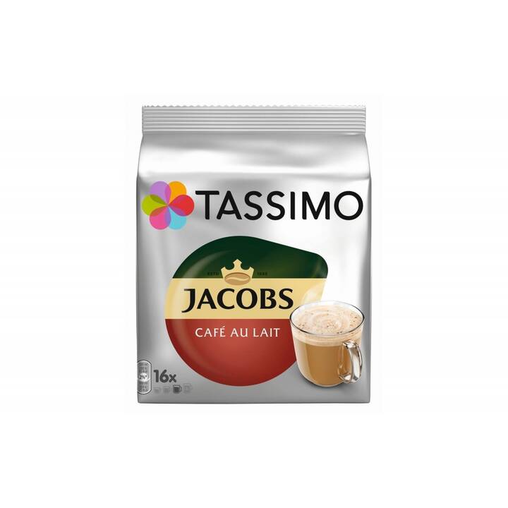 TASSIMO Capsules de Café Jacobs Café au Lait (16 pièce)