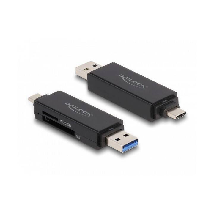 DELOCK 91004 SuperSpeed Kartenleser (USB Typ A, USB Typ C)