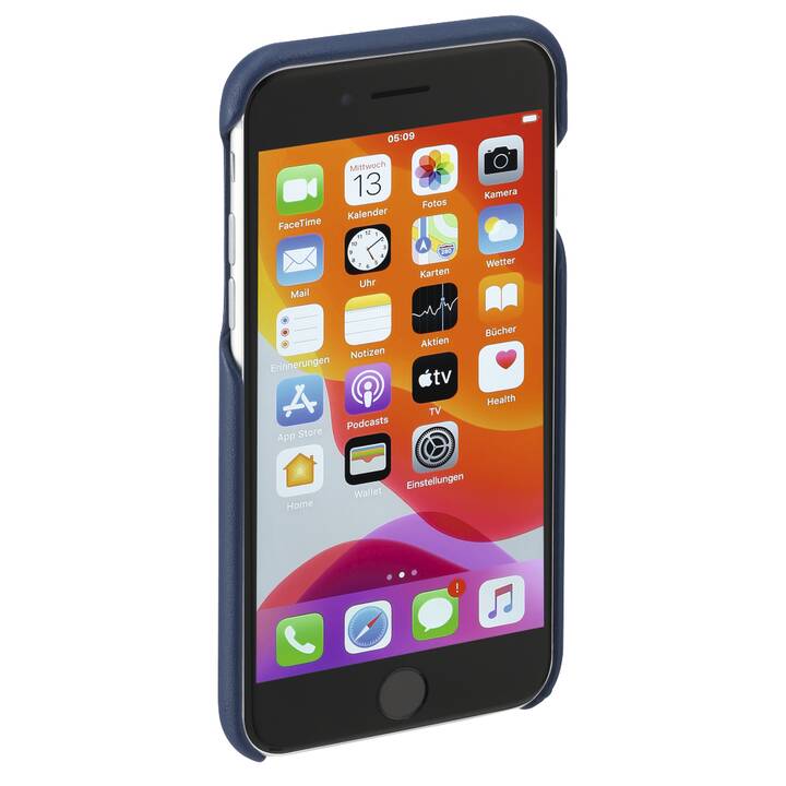 HAMA Backcover Finest Sense (iPhone SE 2020, iPhone 8, Bleu)